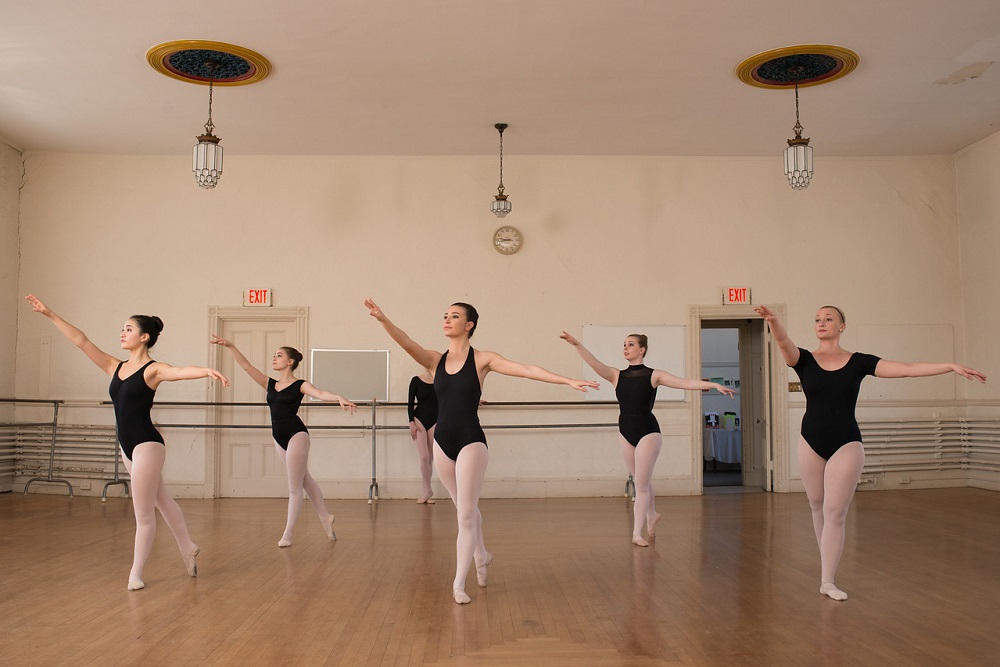 Rehearsal photos at Marblehead School of Ballet. Photo by Peter Smith