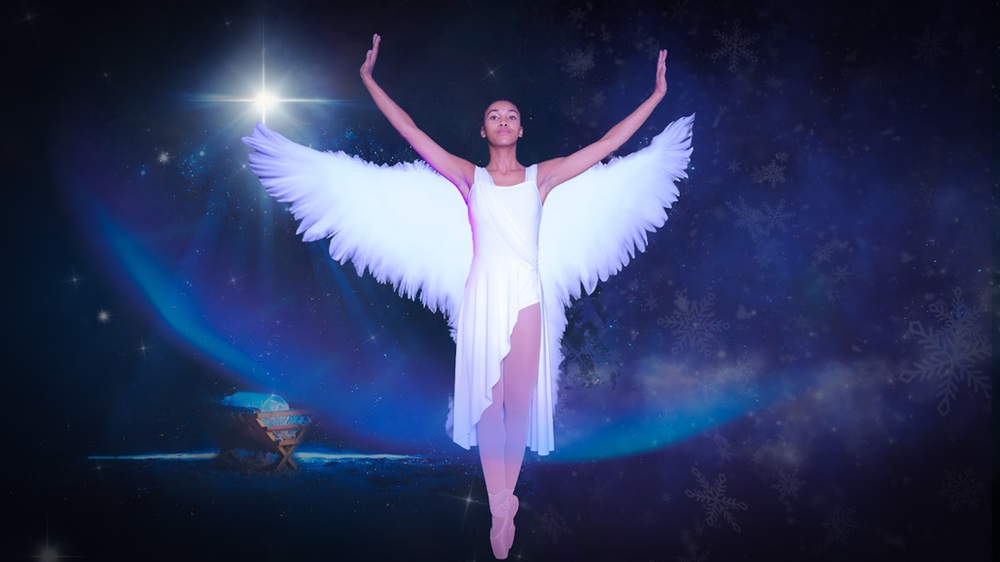 Peyton Smith as the Angel in Mary, A Holiday Dansical. Photo by Jordyn A. Bush of Jordyn Alexis Media.