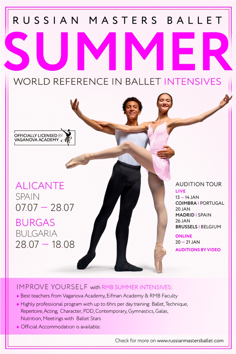 Russian Masters Ballet Summer Intensives & Auditions 2024